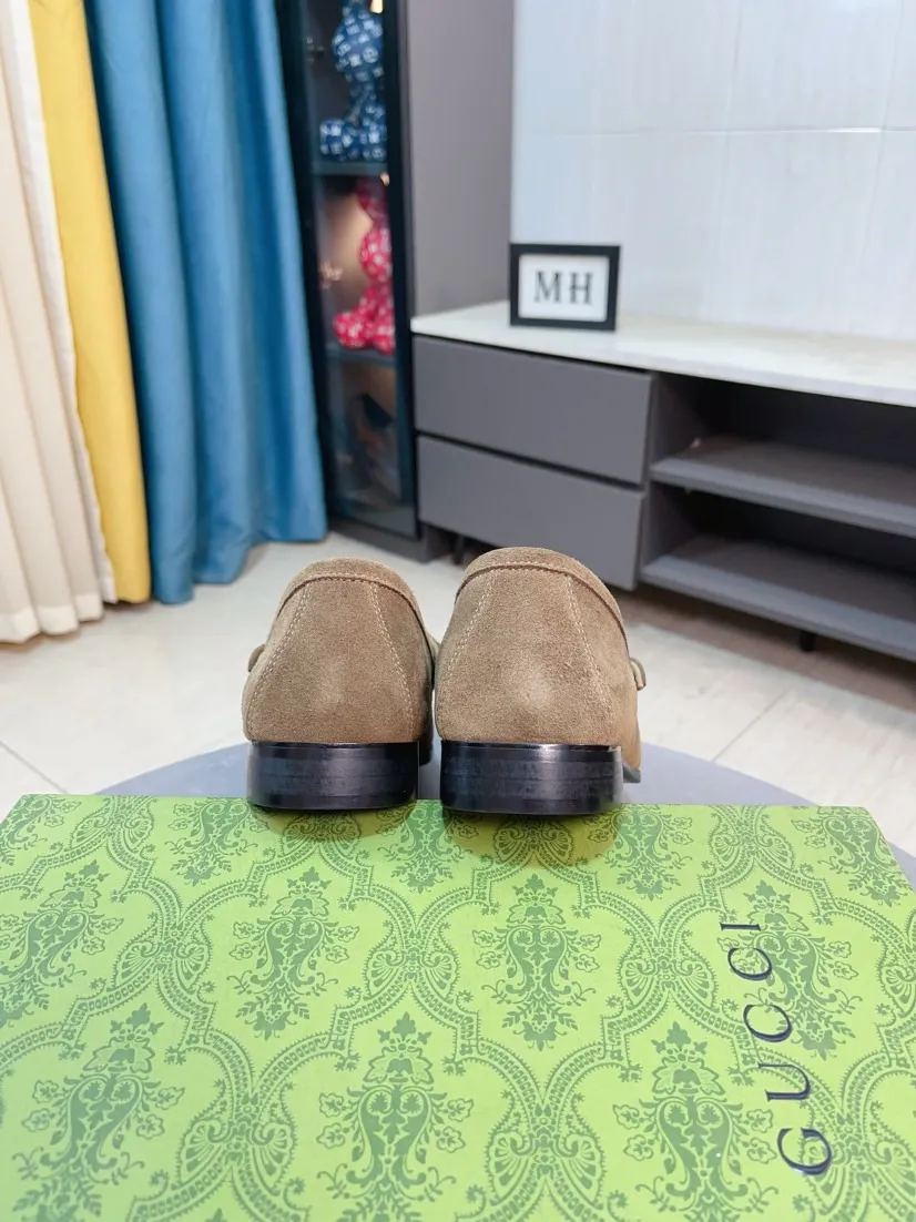 Men's Men's Shoes💰560🌹🌹[GUCCI] Gucci leather shoes are the most popular classic. Synchronized with the official website, the upper is made of Italian first-layer cowhide ➕cowhide lining, with unique brand and unique craftsmanship. Highlighting the hot style of the new year. Stop hesitating, stop wandering, get it now. Number: 38--44